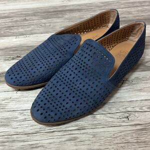 Franco Sarto Faryn Loafers Womens Size 9 Blue Leather Flats Shoes Comfort